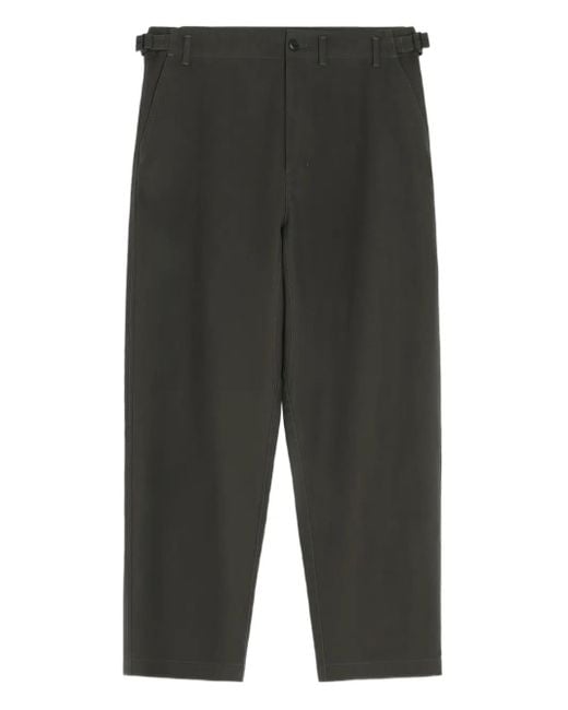 Lemaire Gray Adjustable-Waistband Carrot Trousers for men