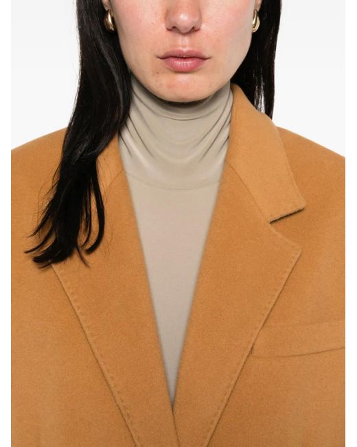 Isabel Marant Orange Single-Breasted Coat