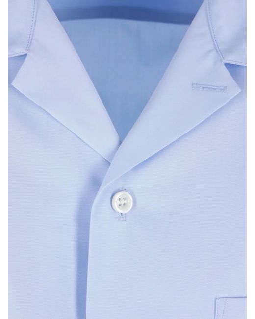 Umit Benan Blue Pocket Shirt for men
