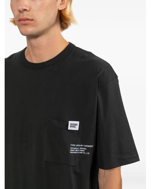Neighborhood Black Sheltech T-Shirt for men