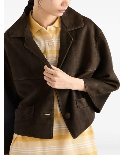 Prada Suède Jack in het Brown