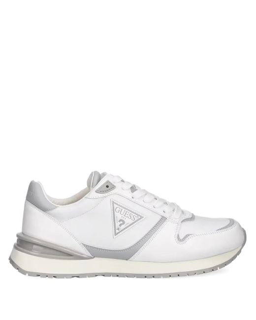 メンズ Guess Island Logo-plaque Sneakers White