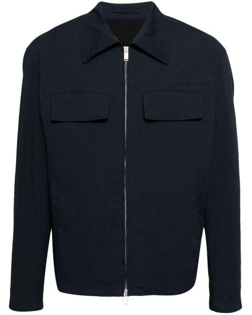 Lardini Blue Zipped Lightweight Jacket for men