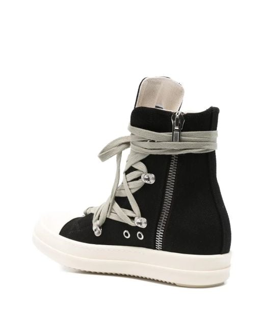Rick Owens Black Megalace Sneakers