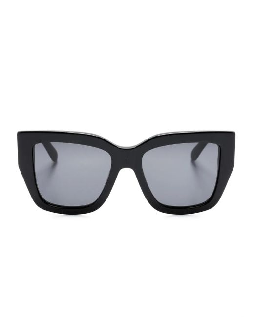 Ferragamo Eyewear Black Butterfly-Frame Sunglasses