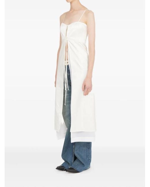 MM6 by Maison Margiela White Midi Dress Clothing