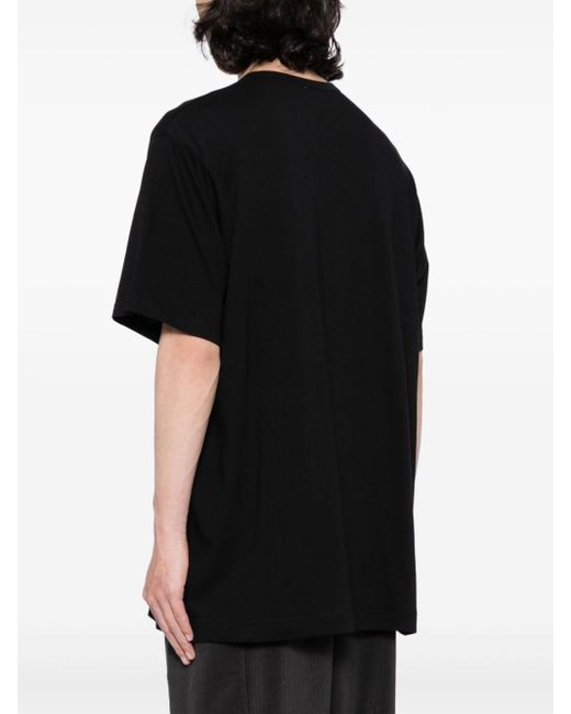 Camiseta con estampado gráfico Yohji Yamamoto de hombre de color Black