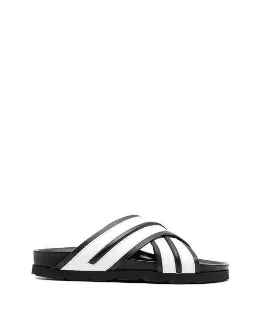 Palm Angels Black Sandales À Brides Croisées for men