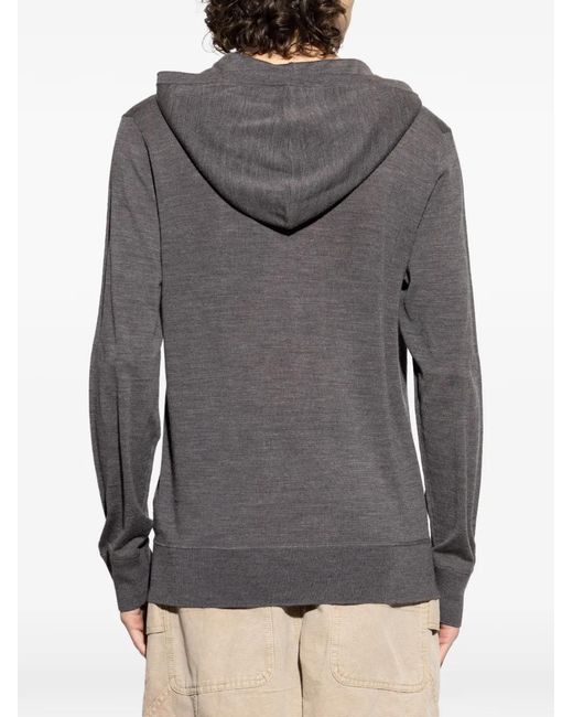 AllSaints Gray Zipped Hoodie for men