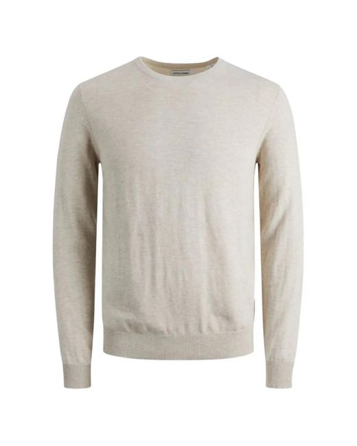 R.D.D. by Jack & Jones White Crew-Neck Sweater for men