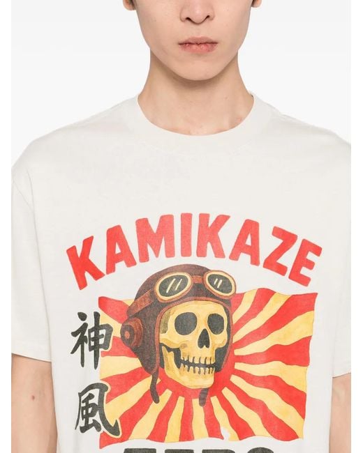 Melt White Graphic-Printed T-Shirt for men