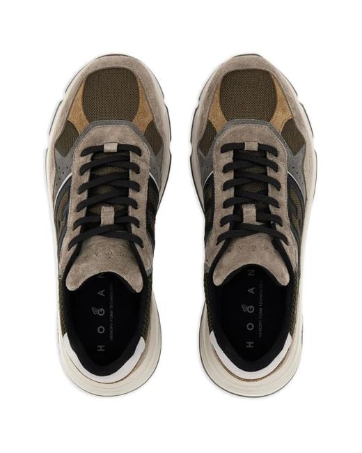 Hogan Gray Hyperlight Leather Sneakers for men