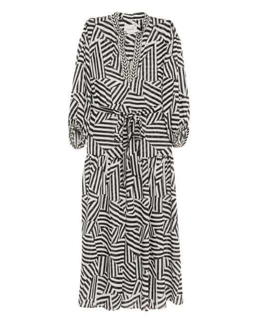 Bambah Black Geo Dress