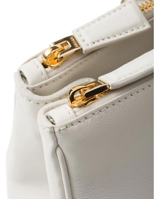 Borsa Galleria Large di Prada in White