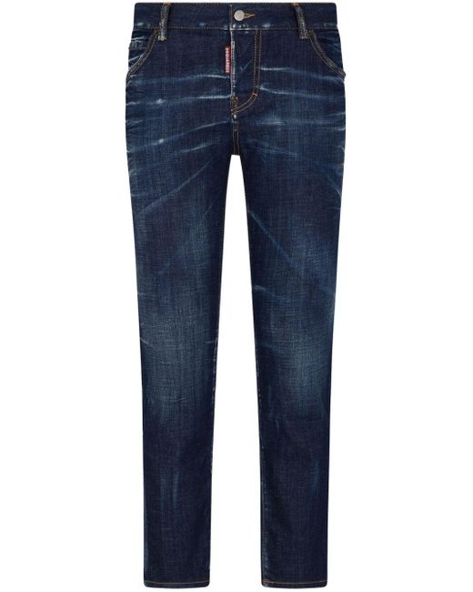 DSquared² Slim-fit Jeans in het Blue