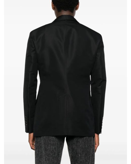 Tom Ford Black Cotton-Blend Blazer for men