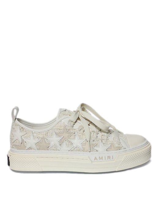 Amiri White Stars Court Low Panelled Sneakers for men