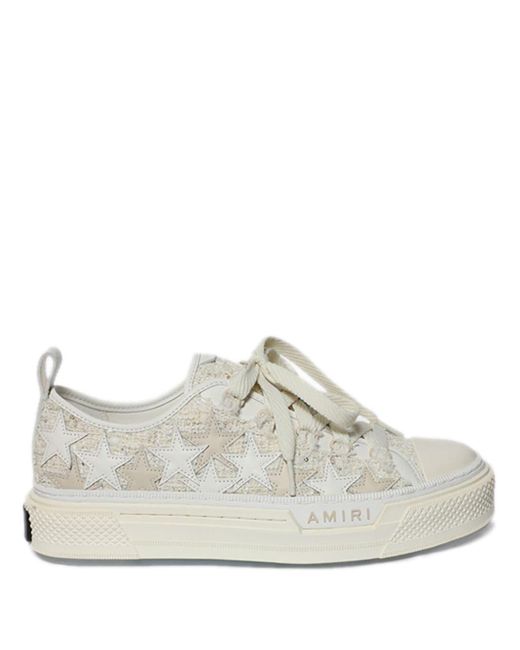 Amiri Stars Court Low Panelled Sneakers in White for Men Lyst Amiri Stars Court Low Panelled Sneakers in White for Men Lyst