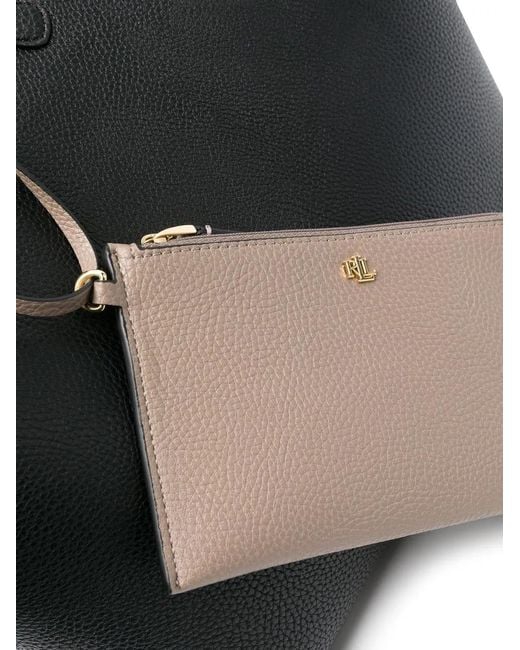 Ralph Lauren Black Rvrsble Tote Medium Tote Bag