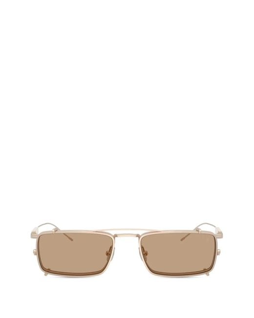 Brunello Cucinelli White Rectangle-Frame Glasses for men