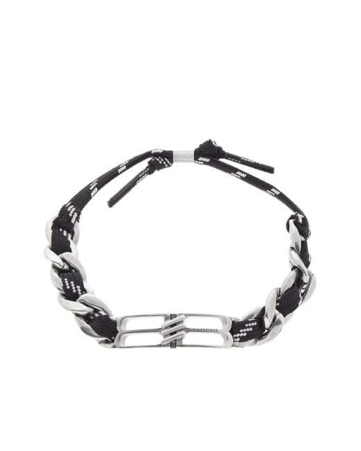 Bracciale Bb di Balenciaga in Metallic