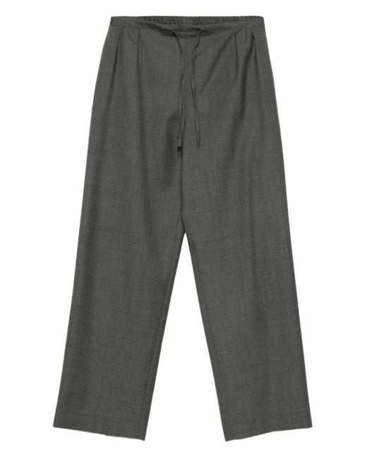 Loulou de Saison Gray Drawstring Wool Trousers