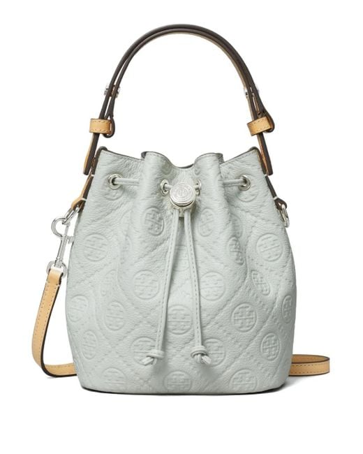 Tory Burch T Monogram バケットバッグ ミニ Gray