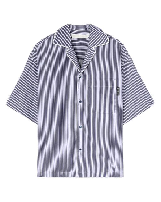 Palm Angels Gestreept Blouse in het Purple