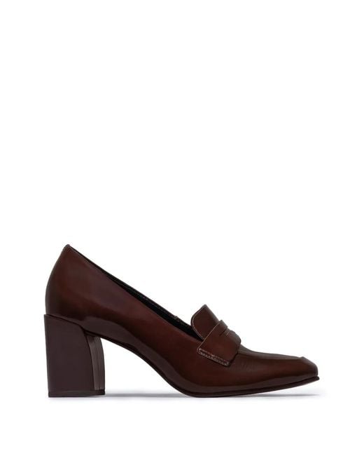 Bernardo Brown Nevaeh Leather Pumps