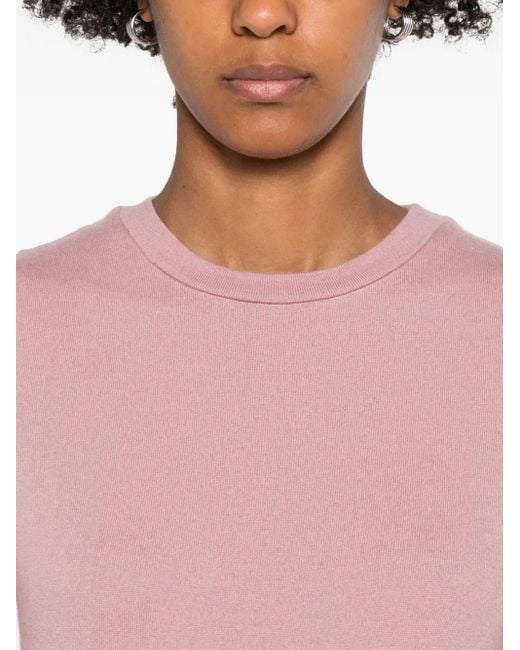 Extreme Cashmere Pink T-Shirt mit Rundhalsausschnitt