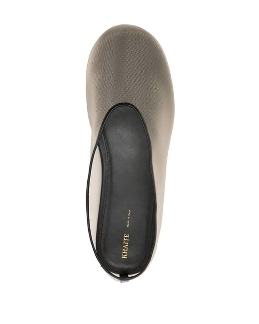 Khaite White Marcy Ballerina Shoes