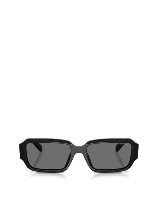 Vogue Eyewear Gray Rectangle-Frame Sunglasses