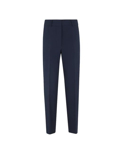 Seventy Blue Pressed-Crease Carrot Trousers