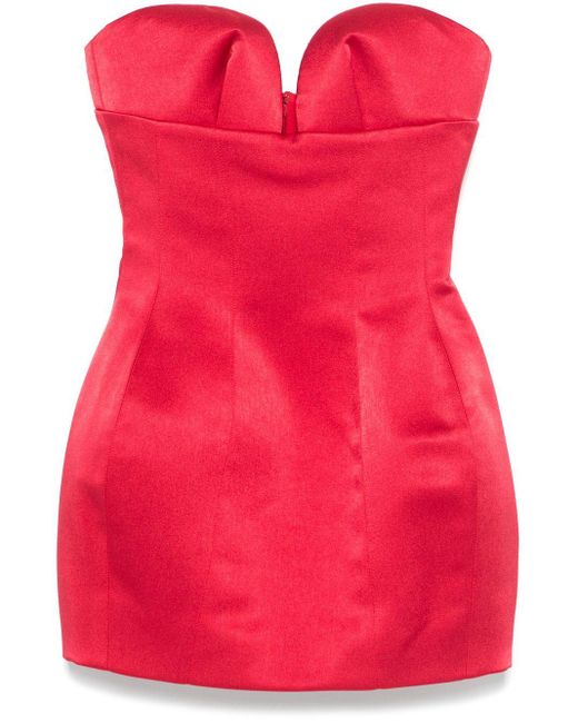 Monot Red Sweetheart Mini Dress