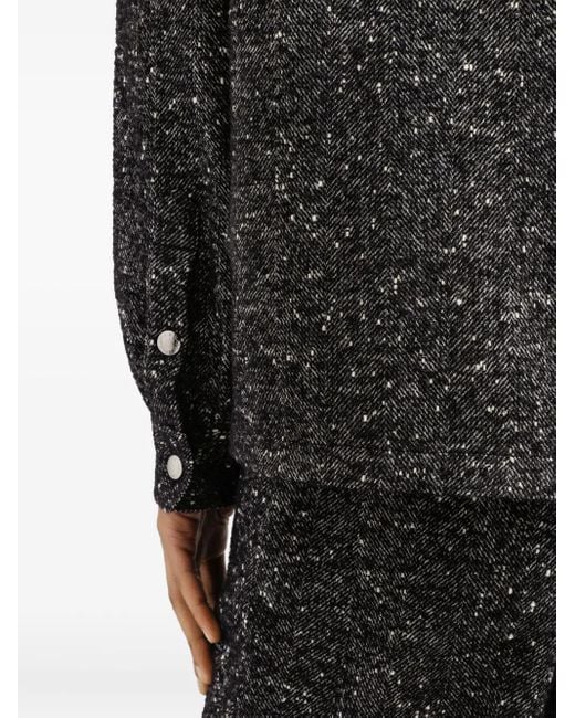 Dolce & Gabbana Black Speckled Shirt for men
