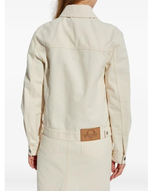 Moschino Natural Button-Fastening Denim Jacket