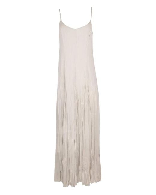 Michael Kors White Pleated Maxi Dress