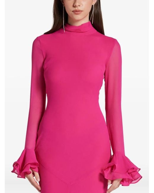 De La Vali ラッフル ドレス Pink