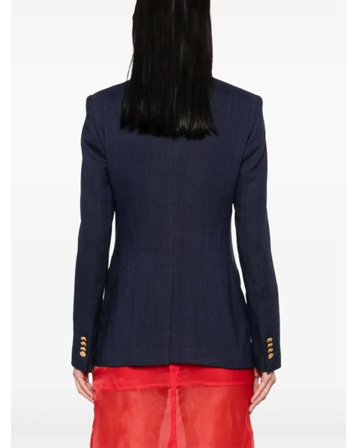 Tagliatore Blue Button Single-Breasted Blazer