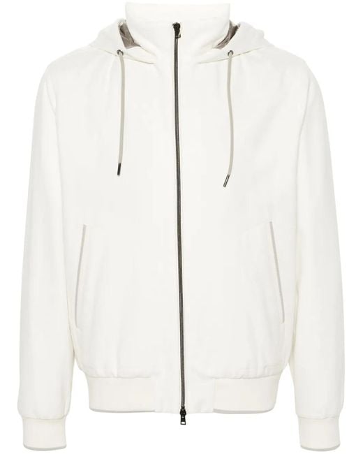 Herno White Resort Hooded Jacket for men