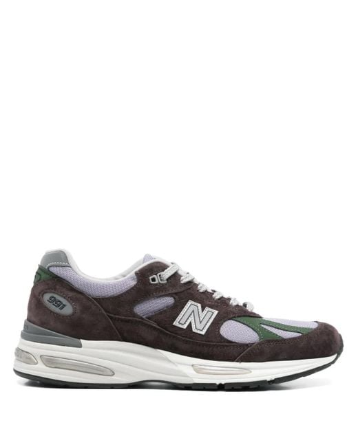 New Balance White 991V2 Sneakers