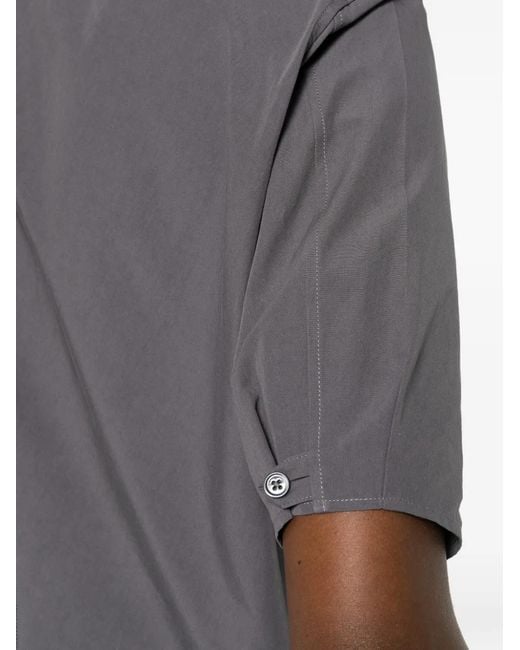 Jil Sander Gray Cropped Shirt