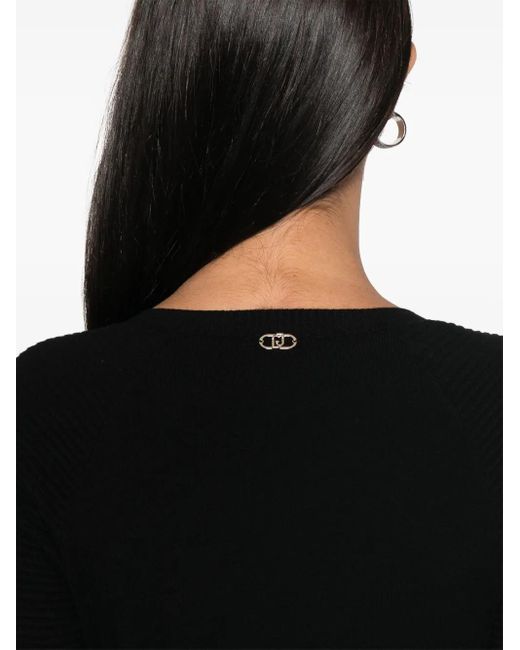 Liu Jo Black Sweater With Buttons