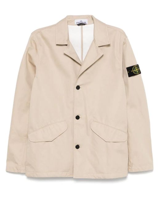 Stone Island Raso Gommato 3L Jacket in Natural for Men | Lyst UK
