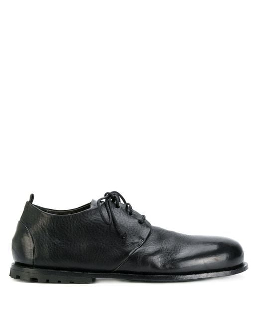 Marsèll Black Round Toe Derby Shoes for men