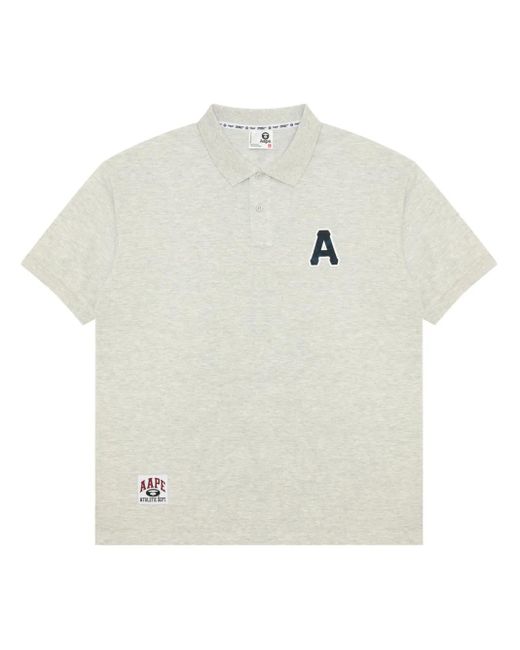 Aape By A Bathing Ape White Cotton Polo Shirt for men