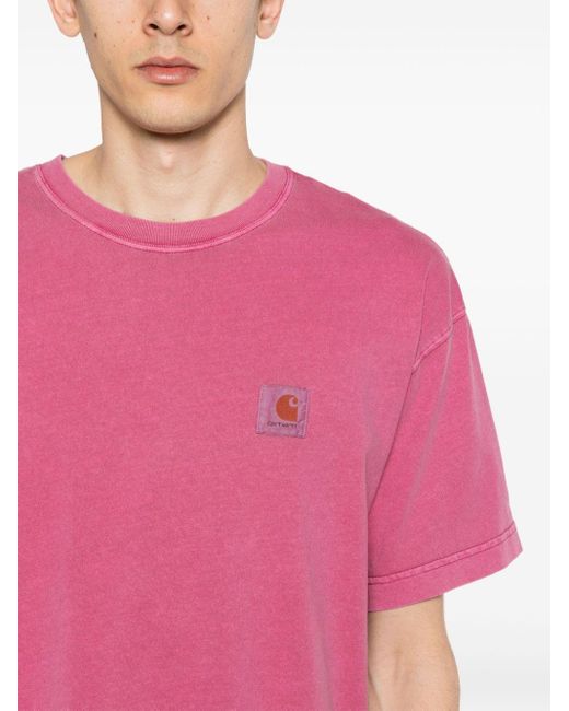 Carhartt T-shirt Met Logopatch in het Pink voor heren