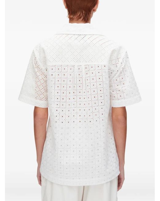 3.1 Phillip Lim White Patchwork Shirt