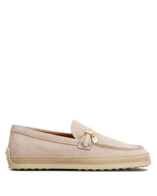 Tod's スエード ローファー Natural