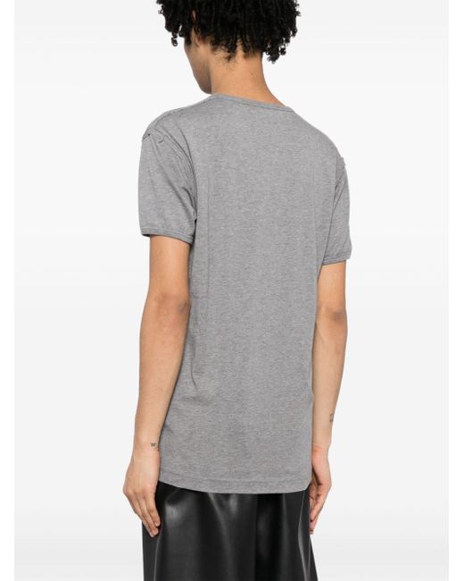 Dolce & Gabbana T-shirt Met Geborduurd Logo in het Gray voor heren